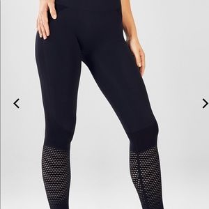 Fabletics Seamless High Waisted Mesh Legging, XS